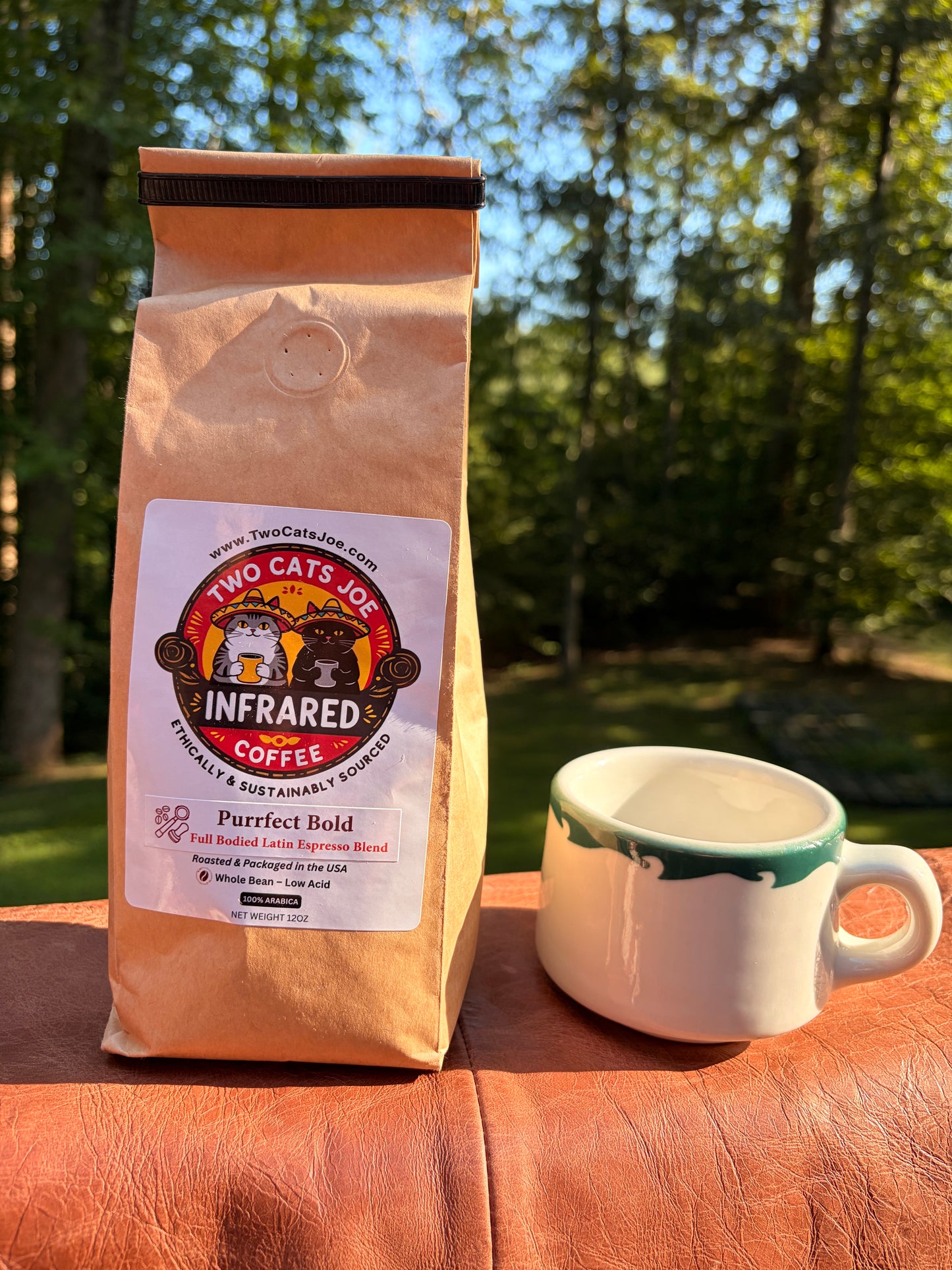 Purrfect Bold: Infrared Roasted Full-Bodied Dark Whole Coffee Beans