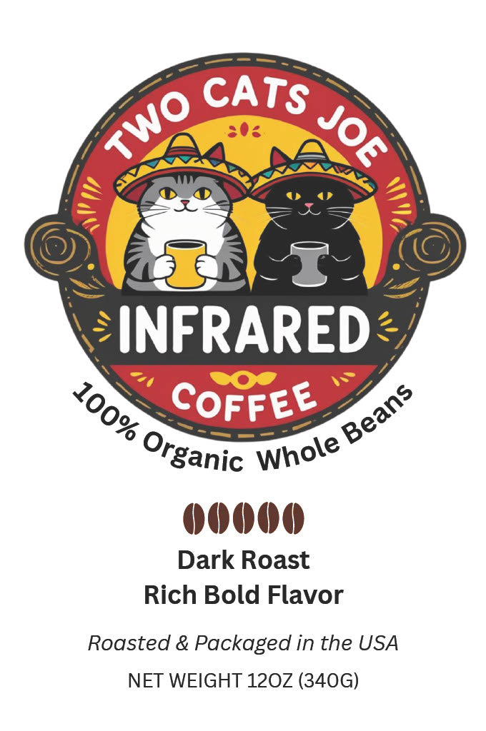 Infrared Organic Dark Whole Coffee Beans