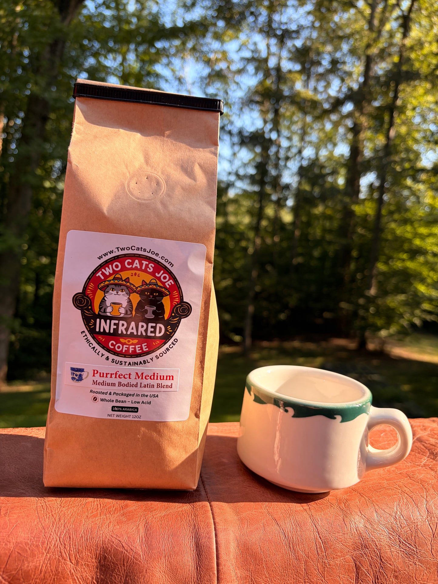 Purrfect Medium: Infrared Roasted Medium-Bodied Whole Coffee Beans